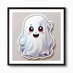 Ghost Sticker Art Print