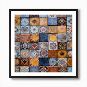 Tile Mosaic Wall Art Art Print