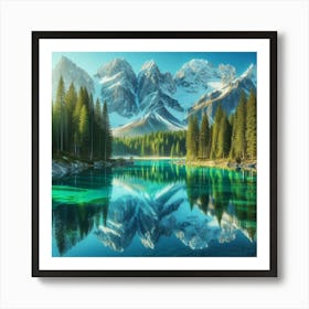 Mountain Lake 58 Art Print