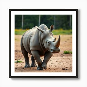 Asm A Rhino Wearing Like A Solider 3cd82d53 69a2 43fe 9be3 256a97c681ee Poster