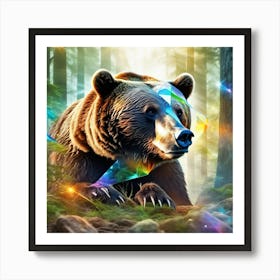 Bear In The Forest 10 Art Print