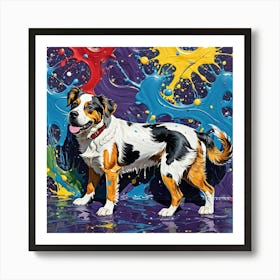 Happy Dog Art Print