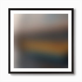 Blurry Image Of A Train Art Print