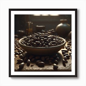 Coffee Beans In A Bowl 10 Art Print