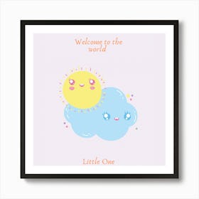 New Baby Welcome Art Print