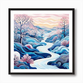 Snowy River Art Print