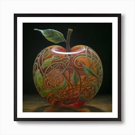 The glass apple an intricate design that adds to its exquisite appeal. 4 Art Print