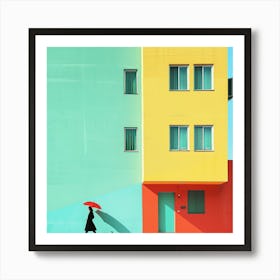 Colorful Building Art Print
