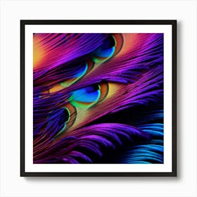 Peacock Feathers 17 Art Print