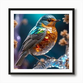 Bird In Glass Art Print