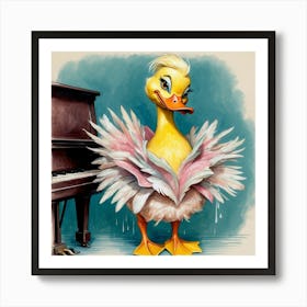 Ducky Piano 1 Art Print