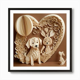 Paper Cut Art Art Print