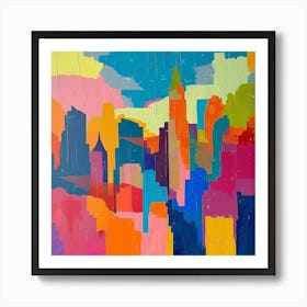 Abstract Travel Collection New York City Usa 2 Art Print