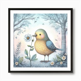 Bird In The Woods Art Print