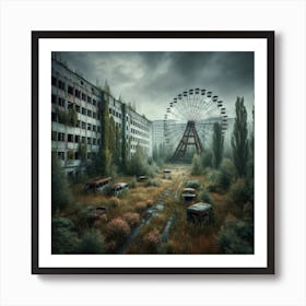 Abandoned City 5 Art Print