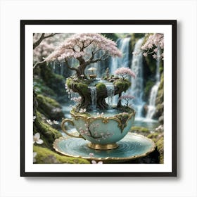 Teacup Waterfall Art Print