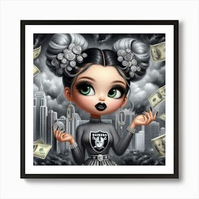 Las Vegas Raiders Doll 1 Art Print