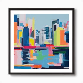 Abstract Travel Collection Vancouver Canada 2 Art Print