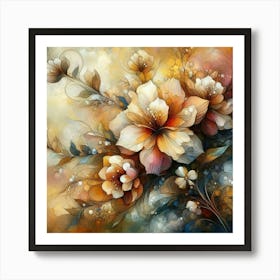 Flowers Painting Art Print