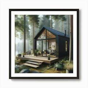 Cabin In The Woods 8 Art Print