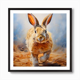 Rabbit In The Grass Art Print