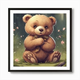 Teddy Bear Art Print