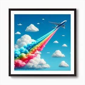 Colourful Aeroplane Art Print