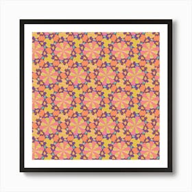 Pattern Decoration Abstract Flower Art Print