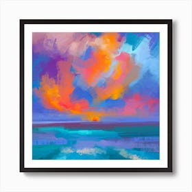 Palette Knife Sky Art Print