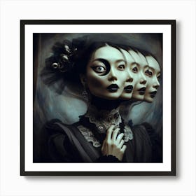 Gothic Beauty Art Print