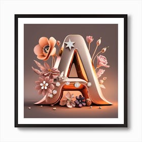 Letter A Art Print