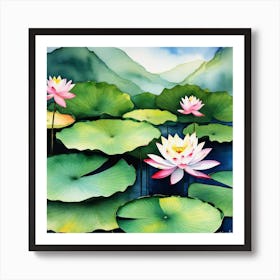 Water Lilies 9 Art Print