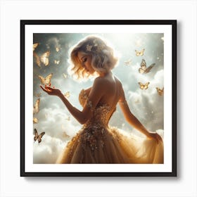 Blonde Angel Art Print