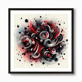 Abstract Swirls Art Print