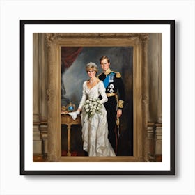 Princess Diana with Prince William Art Print