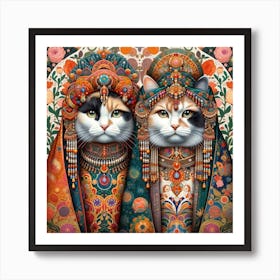 The Majestic Cats 10 Art Print