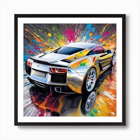 Sports Car Painting 1 Art Print