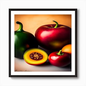 Fruit And Vegetables Art Print