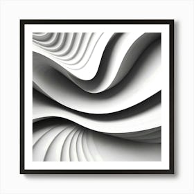 Abstract Wave Pattern Art Print