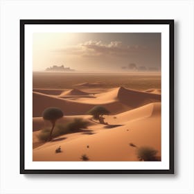 Desert Landscape - Desert Stock Videos & Royalty-Free Footage 26 Art Print