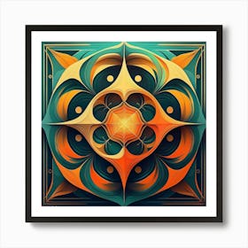 Abstract Psychedelic Art Art Print