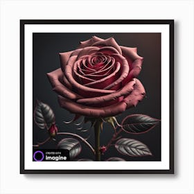 Red Rose Art Print