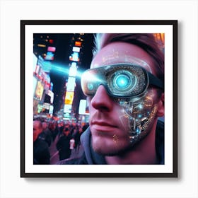 Futuristic Man 4 Art Print