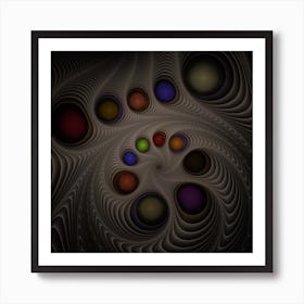 Fractal Fantasy Abstract Pattern Poster