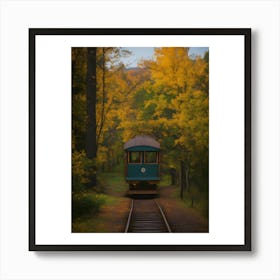 Train In The Fall Art Print