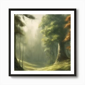 Forest Path Art Print