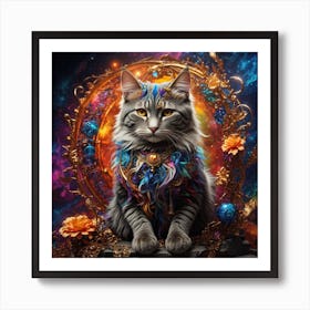 Magical Cat 15 Art Print