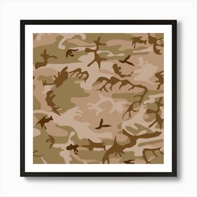 Desert Camouflage, Urban Camoufage, Military, Army Art Print