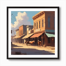 Old West Town 26 Art Print