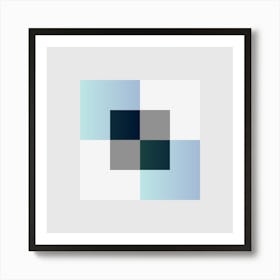 Squares Block 17 Art Print